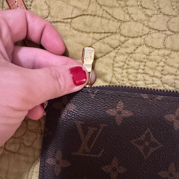 Designer inspired monogrammed wristlet - Picture 2 of 5